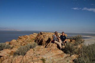 Photo break during our hike on Buffalo Point Trail
